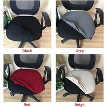 High Elastic Office Chair Cover Is Washable And Suitable For Office Desks And Computer Chairs - Burgundy - View 4