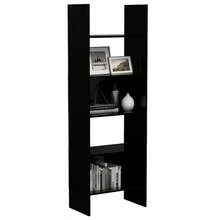 vidaXL Bücherregal Schwarz 60x35x180 cm Holzwerkstoff