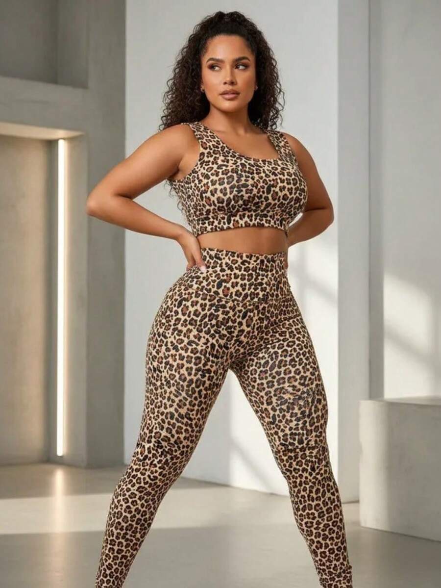 Fit Gym Clothes Top And Pants Sets - Rỉ Nâu - Xem 1