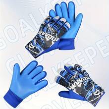 Colorful Goalkeeper Gloves Without Finger Protection, Strong Grip, Non-Slip Soccer Goalkeeper Gloves - Blue - View 3