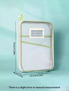 Transparent File Storage Bag - Large Capacity Multi-Layer Categorized Bag - Thick Mesh Scarf - Exam Paper Bag - Textbook Categorized Bag, Net Fabric File Bag Storage Bag For Students, Multi-Layer Thematic File Organization Accessories Storage Bag For Homework Storage, Suitable For Office And School Supplies, Multiple Colors - Multicolor - View 3