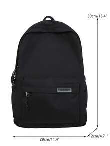 Black Fashion Backpack For Women – Stylish, Spacious & Multi - Functional Everyday Bag With Multiple Compartments, Comfortable Straps & Practical Design, Perfect For Work, School & Daily Errands, Featuring Durable Fabric, Secure Zippers, Branded Detail & Ample Capacity For Laptop, Books, Cosmetics & Essentials, Expertly Crafted To Elevate Your Daily Style With Practical, Chic Sophistication, Ideal For Fashion - Forward Professionals, Students & Busy Women To Stay Organized, Stylish & Efficient On Every Occasion In Effortless Design That Blends Functionality And Modern Fashion Seamlessly, A Versatile Companion To Keep Your Essentials Tidy And Your Style On Point From Morning Commutes To Afternoon Outings - 彩色 - 查看 3