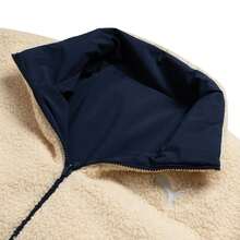 Puma WINTERIZED Reversible Down Jacket, 80% Duck Down, Reversible, Men's Urban Casual Style, 692850-06 - Navy Blue-canvas White - View 4