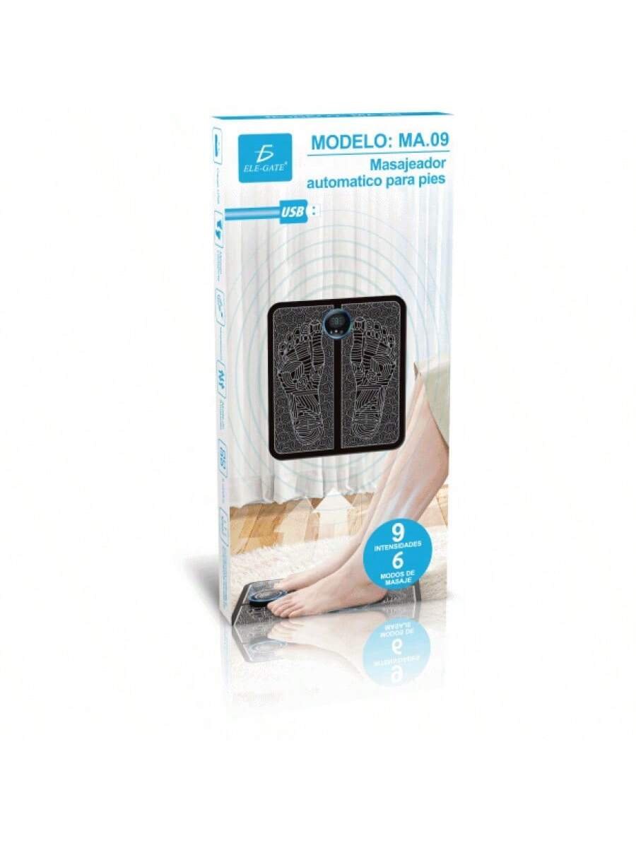 Masajeador eléctrico de pies y estimulador muscular portátil