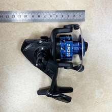 Carretes de pesca giratorios de plástico 5.2:1, carrete giratorio, rueda de señuelo de pesca, lanzamiento de cebo, pesca voladora, pesca de arrastre - Rojo - Ver 6