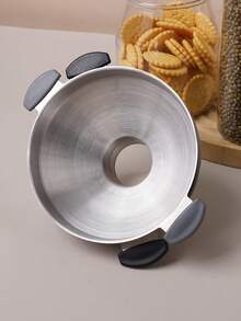 1个304不锈钢加厚带手柄漏斗 | 防漏油/醋瓶漏斗 | 双耳壁挂式厨房灌装工具 | 家居用品，谷物瓶漏斗 - 彩色 - 查看 5