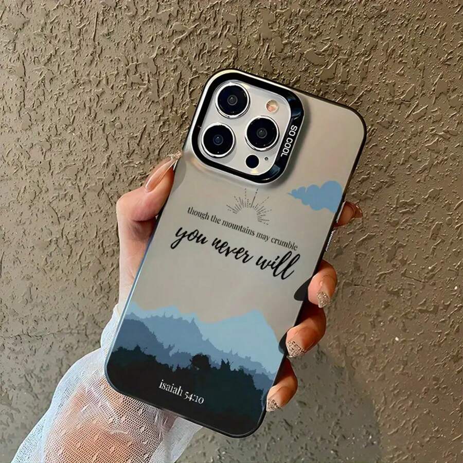 Funda de Teléfono Estética Isaiah, Adecuada para iPhone 16 11 15 14 13 12 Pro Max XR Plus, Funda de Teléfono a Prueba de Golpes en Blanco y Negro, Adecuada para Mujeres y Hombres como Regalo de Cumpleaños o Navidad - Colores mixtos - Ver 1