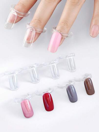 100pcs Nail Ring Sample Color Card, Nail Polish Gel Polish Practice Tool & Color Sample,Nail Supplies,Nail Tools,Nail Art Tools,Back To School,Nails,Nail Tools For Press On Nails,DlY Nail Display Ring Nail Color Chart Tool Nail Art Practice Tool Is Suitable For Beginners And Nail Salons.50/10/5pcs