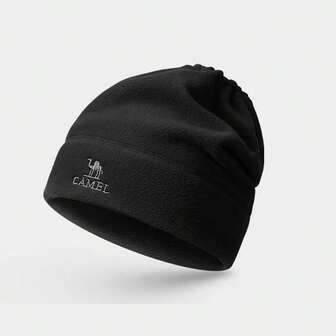 CAMEL CROWN Fleece Hat, Scarf, Cap, Dual-Use, Autumn And Winter New Style, Thickened, Warm And Windproof Cap, Large Head Circumference, Cap
