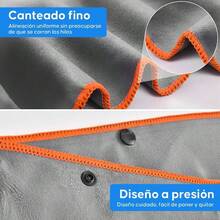 Poncho de Surf Con Capucha de Microfibra - Toalla De Playa Absorbente De 110 X 80cm, Para Cambiarse Para Mujeres y Hombres en Playa y Natacin - Gris - gris - Ver 7