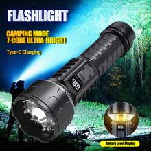 1 Đèn pin LED di động hiển thị nguồn COB Đèn cắm trại có giá đỡ có thể gắn, có thể sạc lại và chống nước, thích hợp cho cắm trại ngoài trời Chiếu sáng khẩn cấp tại nhà - Nhiều màu - Xem 1