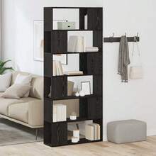 vidaXL Unterhaltungszentrum Schwarz 80 X 24 X 186 Cm Holzwerkstoff - Black - View 1