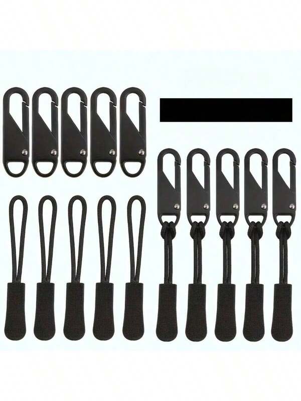 10 Stücke verlängerte Kette aus strapazierfähiger Legierung Reißverschlüsse - geeignet für Gepäck, Kleidung, Jacken, Rucksäcke, Stiefel, Geldbörsen und Handtaschen - zum Selbermachen und für Heimwerkerarbeiten