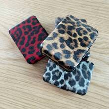 Caixa de Cigarro com 20 Furos em Estampa de Leopardo para Suporte IQOS ILUMA/ILUMA Prime/ILUMA ONE/3DUO, Caixa Portátil de Acessórios para Fumar