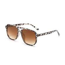 Retro Large Frame Square Sunglasses, Unisex Personalized Rivet Double Bridge Driving Cycling Glasses, Solid Color Vintage Style, Suitable For All Seasons