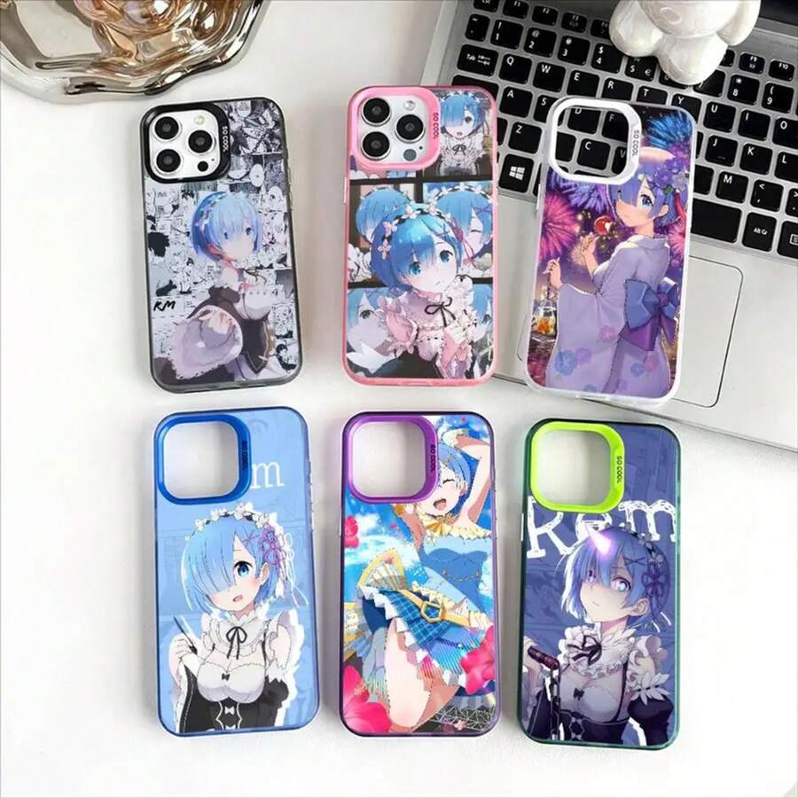 Anime R-Re Z-Zero R- Phone Case Unique Holographic Rainbow 11-16 Pro Max TPU Case. Slim Fit, Shockproof, Skin-Friendly,Covercompatible With 17 Case, 17 Pro Case, 17 Pro Max Case - Z1 - View 1
