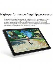 Lenovo Tabletă N10B de înaltă performanță, Full HD de 10,1 inci, chipset Octa-Core, autonomie mare a bateriei, difuzoare duale, multitasking pentru muncă, divertisment și învățare, gri sideral