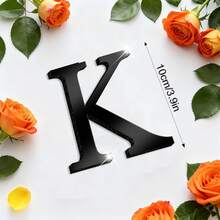 一套黑色亚克力镜面字母墙贴（含EVA背衬，A-Z字母） - 自粘防水字母墙饰，可选高度10/15/20/30厘米。DIY励志语录套装，非常适合圣诞装饰。 - 彩色 - 查看 37