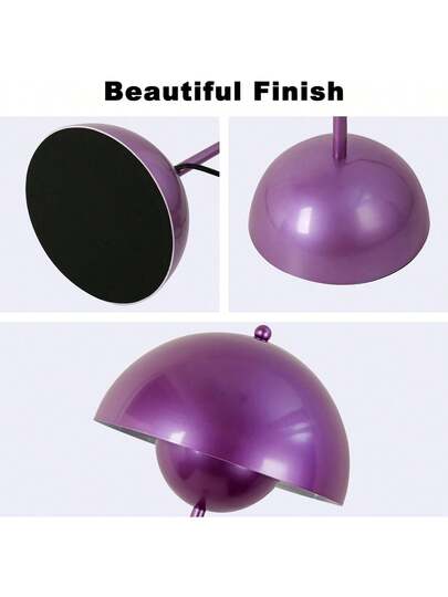 Alpinaluz Nordic Vloer Lamp Paars Inspiration "Flowerpot" Parabolic Base E27 Socket Living Room Dining Bedroom view 10