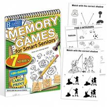 7 Series Memory Games - 100+ Brain-Boosting Puzzles To Enhance Memory, Logic, Attention, And Creativity | Thick Paper, 34 Pages Ideal For Adults, Teens, And Kids | Perfect Gift For Christmas, Halloween, Thanksgiving, Birthdays | Includes Maze, Spot The Difference, Match Shadows, & More!