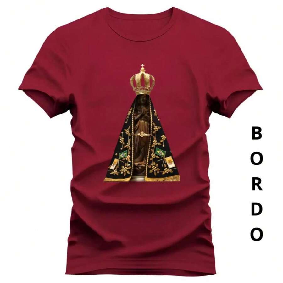 Premium Embroidered Cotton T-Shirt * 100% Cotton Mesh Thread 30.1 * Best Quality Products * Does Not Fade * Does Not Shrink * We Ship All Over Brazil * 100% Purchase * High Quality Stitching With Vivid Colors * Durability For More Than 100 Washes Gender: Male Sleeve: Short Sleeve Material: Cotton Collar: Round Summer Loose None Halloween Christmas - 紫紅色 - 查看 1