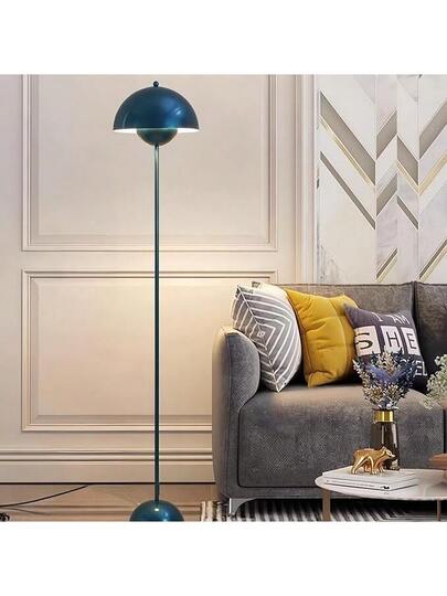 Alpinaluz Classic Nordic Vloer Lamp In Zwart Parabolic Shade Base, E27 Socket Living Room, Dining Bedroom view 3