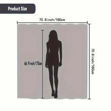 1/4pcs Retro Style Blackout Shower Curtain, Bathroom Decor Shower Curtain With Hooks, Discounted Polyester Shower Curtain For Dorm, Polyester Shower Curtain, Best-Selling Polyester Shower Curtain