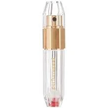 CZ Travalo Perfume Pod Crystal Travel Perfume Atomizer LeakProof GenieS Pump System Refillable Perfume Bottle High Definition Mini Pump Spray Zero Glass Anti Scratch And Breakage Gold 0.6oz 6108 - 金色 - 查看 2