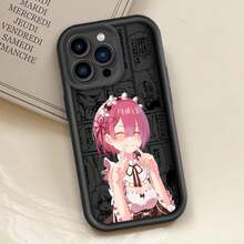 Anime Re-ZERO R-Rem R-Ram Eye Ladder Covercompatible with Apple  15 14 13 12 11 XS XR X Pro Max Plus Soft Phone Case,Covercompatible with  17 Hülle, 17 pro Hülle, 17 promax Hülle