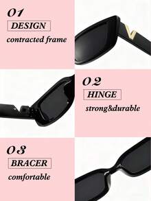 1pc Custom Text Personalized Fashion Glasses, Bachelorette Party Fashion Glasses Set, Groomsmen Gifts - Multicolor - View 7