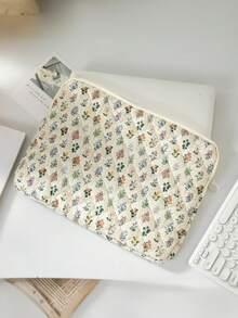 Túi đựng máy tính xách tay họa tiết hoa 11/13/13.3/14/15.6 inch, Túi đựng máy tính bảng thiết kế hoa và lá, Vỏ bảo vệ cho máy tính xách tay 10.2/10.9/11/13/13.3/14/15/15.6 inch, Túi đựng máy tính xách tay chống sốc và chống trầy xước, Vỏ đựng máy tính xách tay cho nữ, nam, Vật dụng cần thiết khi đi du lịch - màu xanh lá - Xem 9