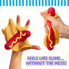 Taba Squishy - Burger (Jumbo) Large, 3.5" Super Soft & Sticky Layered TABA Squishies - Squish, Squeeze, Great For Stress Relief - Sensory / Fidget Play Food Squishy Toys For And Adults, Toys - Xúc xích - Xem 2