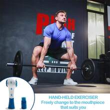 1个可调节阻力手持式呼吸训练器，增强肺活量，适用于跑步和腹部锻炼 - 彩色 - 查看 11