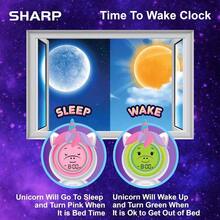 Ready to Wake - Entrenador de dormir para nios, reloj despertador listo para levantarse, luz nocturna de proyeccin de techo y funcin fuera de la cama fcil de configurar y usar