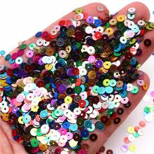 20g Paillettes Sequin 4mm AB & Silver Base Mix Colors Pvc Round Sequins Loose Sequins Paillettes Glitter For Jewelry Making Diy Sewing Craft - Multicolor - View 6