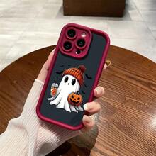 Halloween Style Print Phone Case Covercompatible With  16 15 14 13 12 11 Pro Max XS Max X XR 12 13 Mini 14 15 16 Plus Protective Soft Cover,Covercompatible With  17 Case,  17 Pro Case,  17 Pro Max Case - Red DQMYTYK93 - View 2