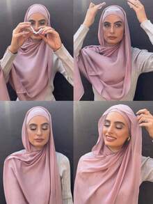 1pack Hijab Tape, Invisible Anti-Slip Adhesive Tape For Headscarf Fashionable Brooch