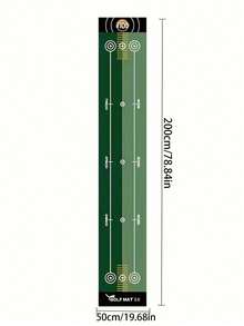 1 件便携式高尔夫练习垫 - 可水洗，防滑绿色训练垫，带目标计分系统，适合家庭和办公室，室内/室外使用