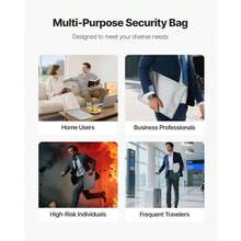 XXCV  Fireof Document Bag 2192 ℉ Heat Ind Fireof And Of Bag With  Zper Pable File Sage Organizer He Office Travel Use For Pass Impant Documen Fi - 1496x1110x035in - View 6