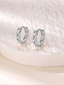 1 par de pendientes de aro con cadena vintage para mujer, color dorado, de acero inoxidable con diseño geométrico, para fiesta, boda y regalo