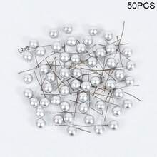 50 piezas de bayas miniatura con brillo, frutas falsas de plástico con perlas pequeñas, estambres de flores para decorar cajas de regalo, coronas navideñas y talla grande