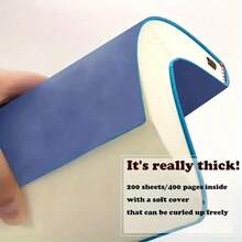 Leather Journal Notebook Motivational Journal Notepads Travel Notebook 100Sheets Lined For Employee Appreciation Present - Màu xanh lam - Xem 5