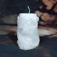 1pc Handmade Wavy Column Candle Holder Aromatherapy Decor, May Have Slight Color Difference
