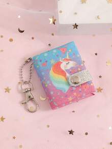 1 Pc Cartoon Mini Pendant Keychain Notebook Animal Shaped Sticky Note Book Pocket Sized Gift Portable And Can Be Hung With A Fun And Personalized Appearance Bear Style Color Random - Multicolor - View 4