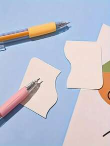 1pc Elegant & Practical Knife And Craft Knife, Minimalist Paper Cutter Suitable For Carving And Paper Cutting. Random Color Handheld Engraving Knife Is Portable, Gift Packaging Scissors, Christmas Paper Cutting Knife With Mini Metal Blade. Scissors, Student Notebook Paper Cutter And Folding Knife In Macaron Colors, Sharp And Portable Utility Knife, Can Be Used For Engraving - Multicolor - View 4