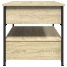 vidaXL Couchtisch Sonoma-Eiche 70x50x50 cm aus Holzwerkstoff und Metall