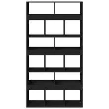 vidaXL Bücherregal Schwarz 100x33x187,5 cm Holzwerkstoff