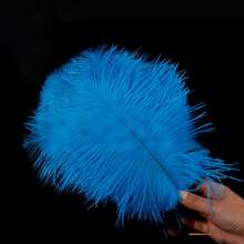 5Pcs/Lot 20-25cm Colorful Artificial Ostrich Feathers For Crafts Wedding Decoration Handicraft Accessories Table Centerpieces Carnival Plumas Decor - Multicolor - View 16
