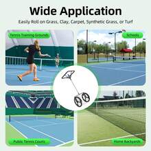 ZhdnBhnos 2-In-1 Tennis Ball Pickup Automatic Ball Retractor With Handle,Tennis Ball Hopper,Tennis Field Equipment Auto Collector Picker Retractor 55 Tennis Balls - 71752572 - View 9
