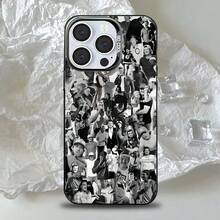 Funda para teléfono Morgan Warren Singer para 17, 16, 15, 14, 13, 12, 11, Pro, Max, Plus, Mini, a prueba de caídas, negra mate, parachoques duro - z8 - Ver 2